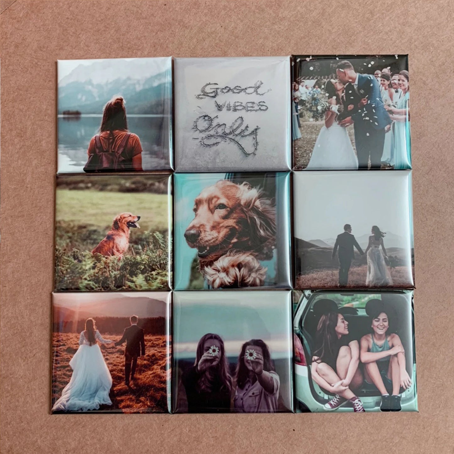 2"x 2" Custom Square Fridge Magnets - Set of 8